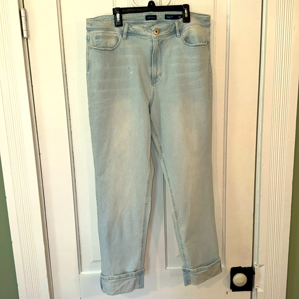 J. Jill High-Rise Denim Cuffed Crops, 12 tall